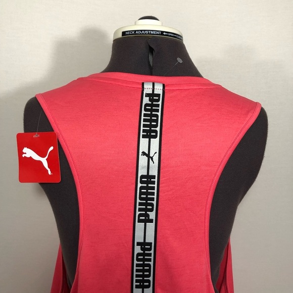 Puma Invert Cropped Coral Tank Top XL - Picture 3 of 16